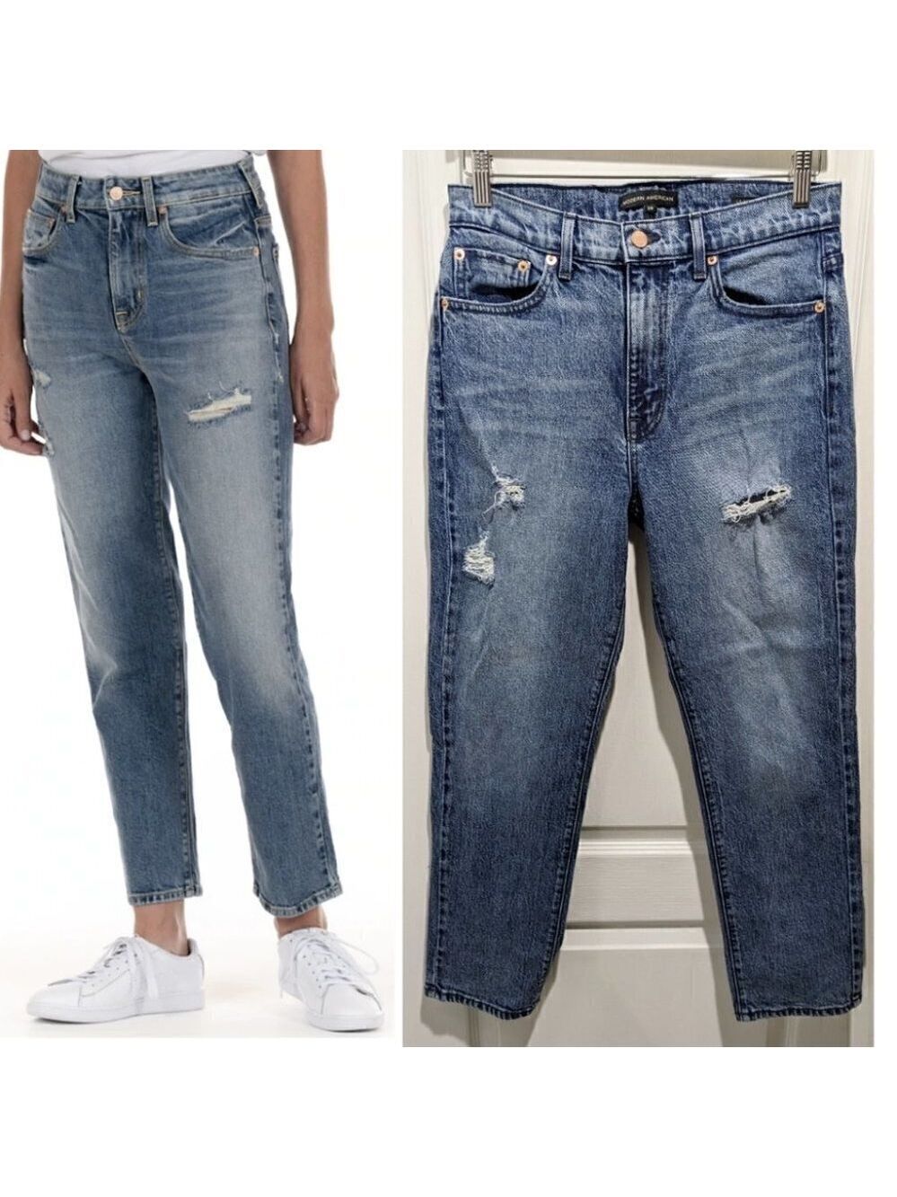 Modern American | Lafayette Hi-Rise Narrow Crop Jeans in Brooklyn Wash